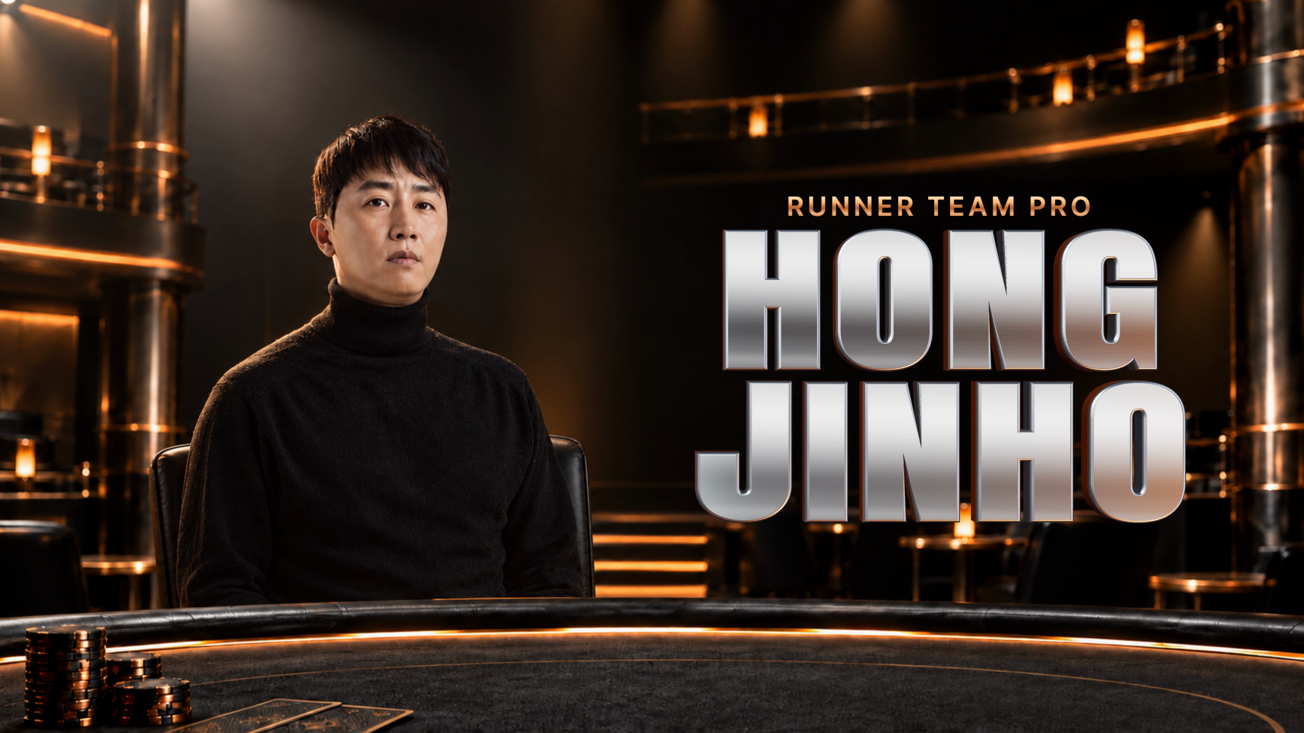 RUNNER TEAM PRO / HONG JINHO | 포커 무대에 앉은 홍진호